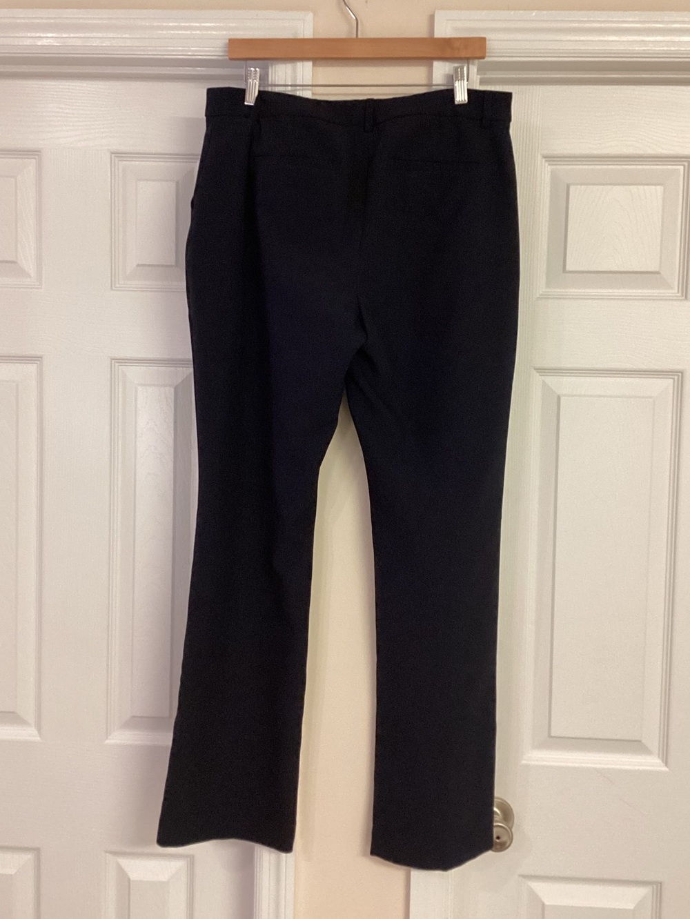 Express Navy Editor Mid Rise Bootcut Pants - Picture 5 of 10